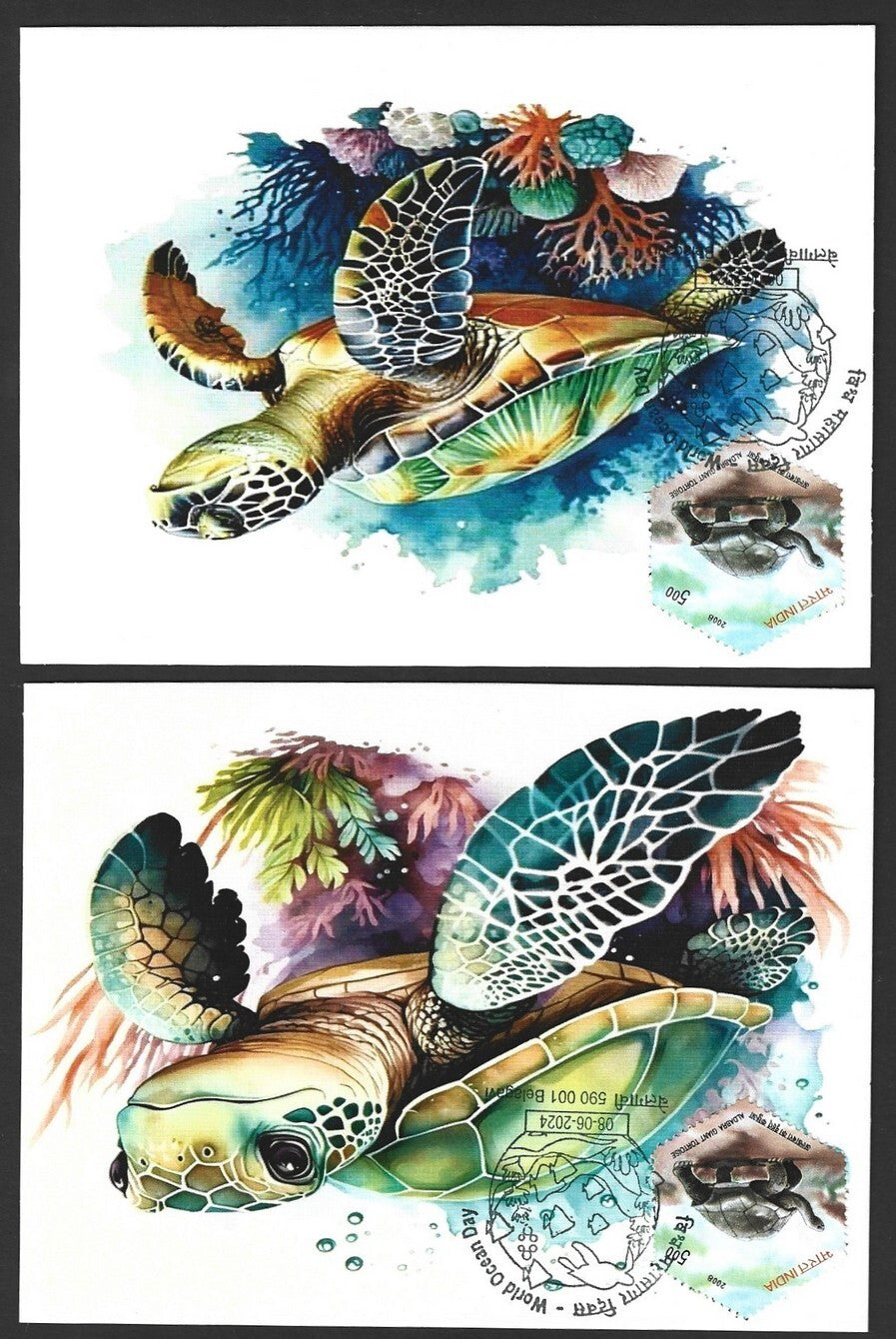 India 2024 World Ocean Day pictorial event postcards (7)