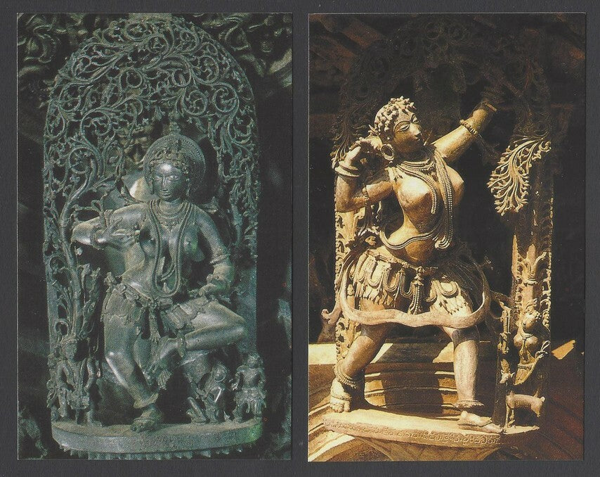 AOP India BELUR vintage postcards (6)