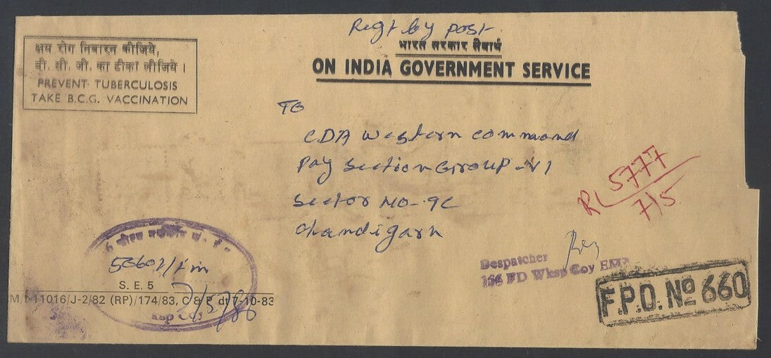 AOP India registered FPO covers 1980s (10)