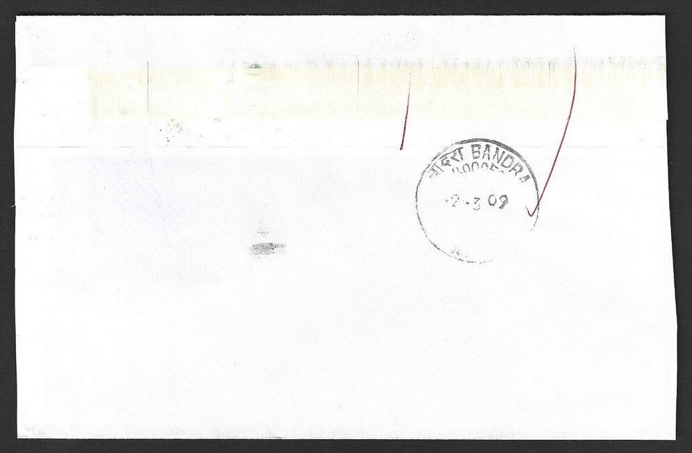 GB Machin large format 1st Class pair on cover to India