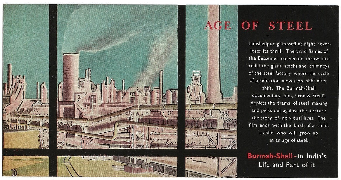 India Burmah Shell 1957 advertizement blotter - Motor Oil & Petroleum