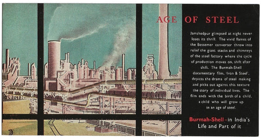 India Burmah Shell 1957 advertizement blotter - Motor Oil & Petroleum