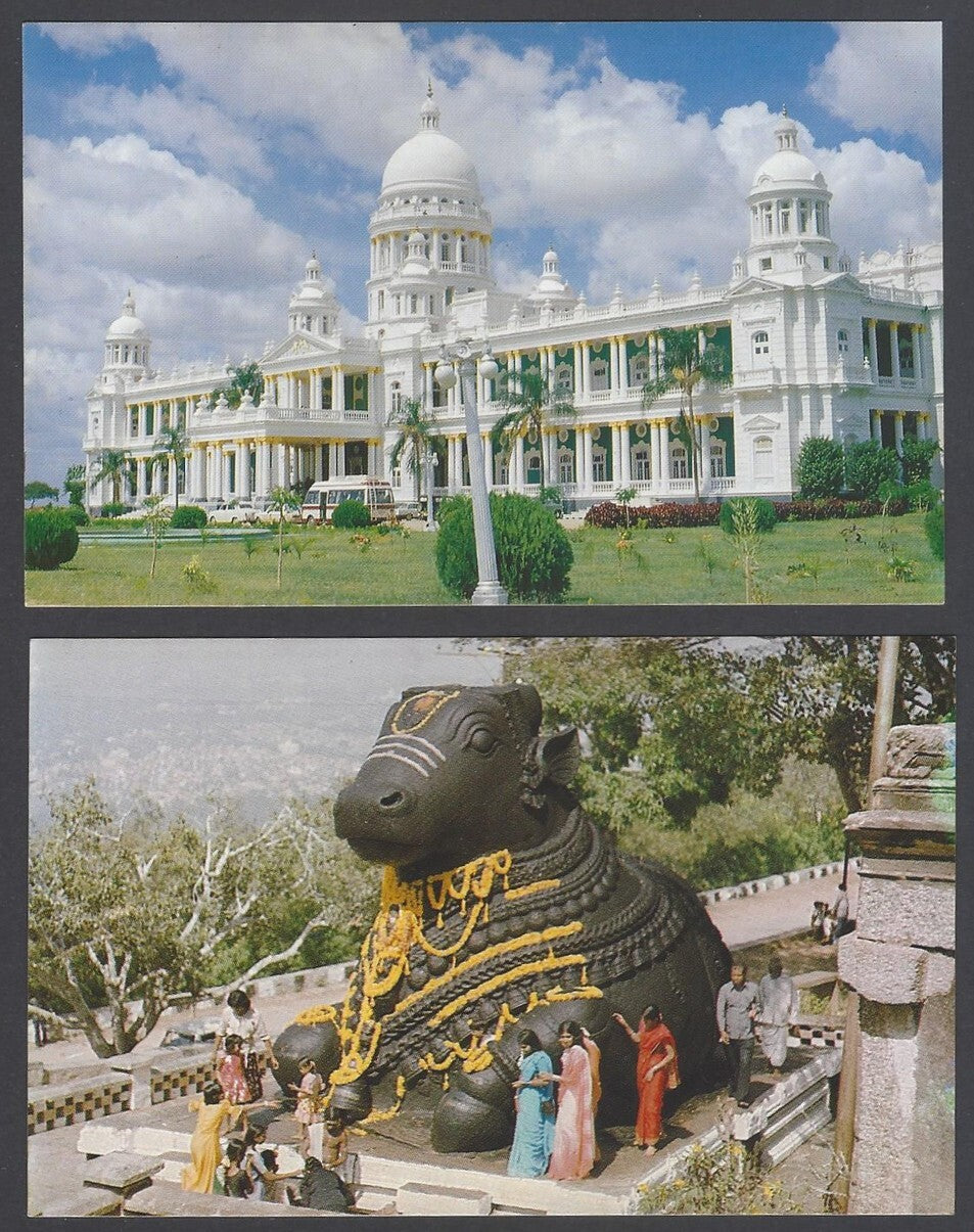 AOP India MYSORE packet of 10 vintage postcards MYSORE ZOOLOGICAL GARDENS