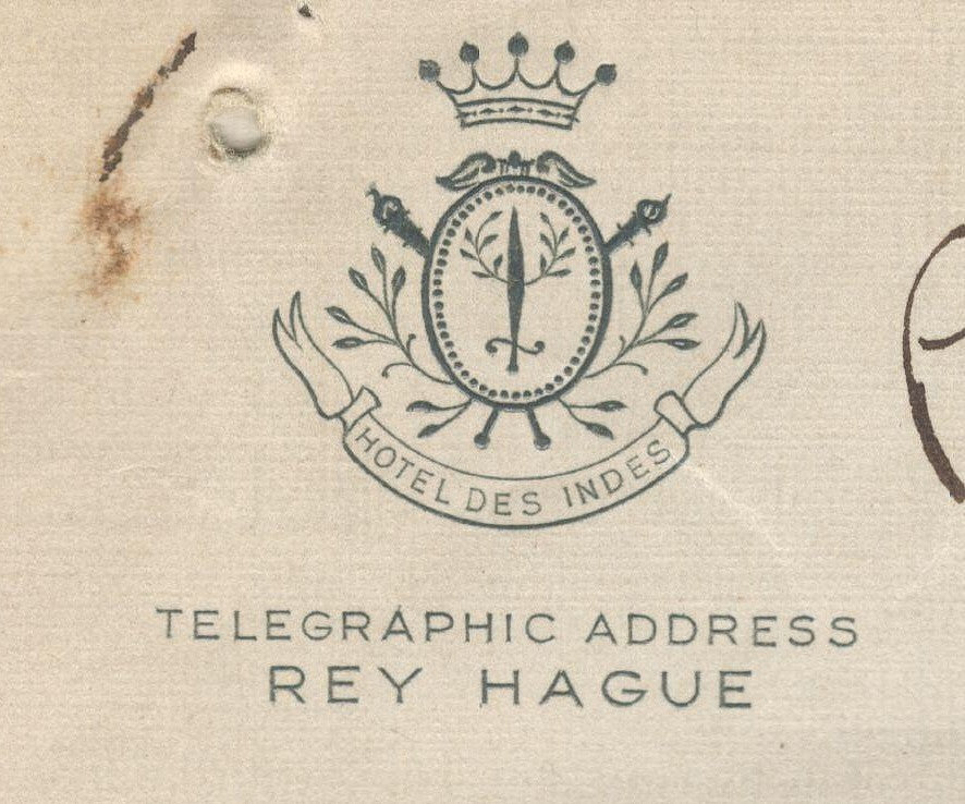 India 1937 crested letter re: Permanent Court of International Justice