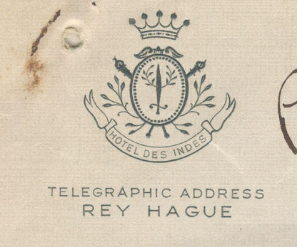 India 1937 crested letter re: Permanent Court of International Justice