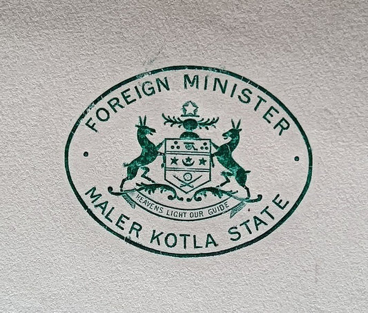 India Maler Kotla State Foreign Minister 1929 letter Portuguese India lotteries