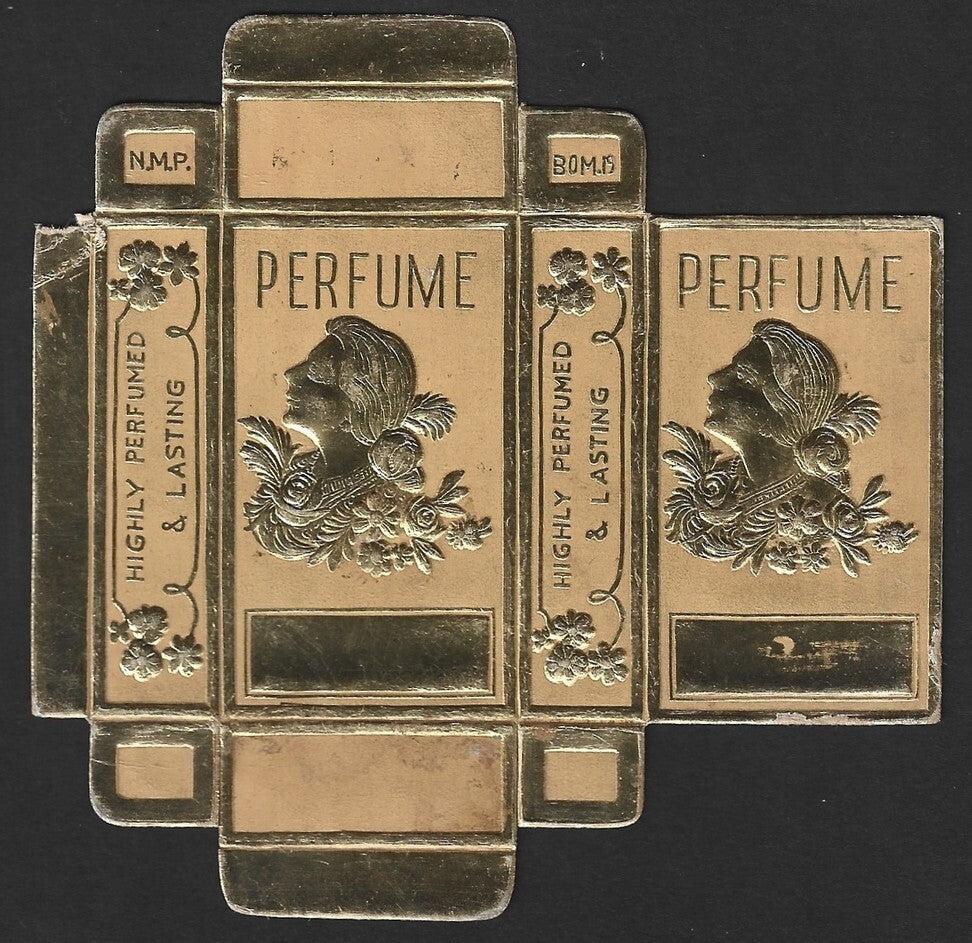 India vintage unfolded Perfume Box