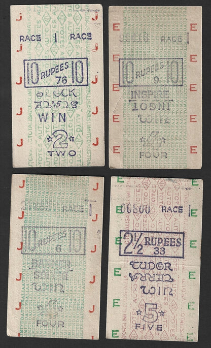 India vintage Race Course betting tickets (10)