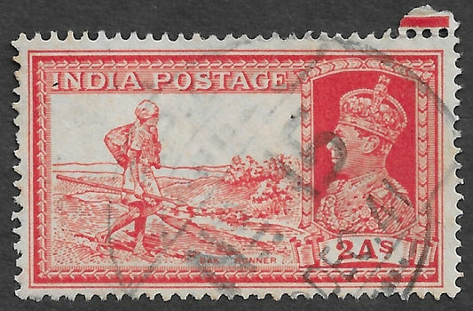 70 India KGVI King George VI 2a Dak Runner canc FPO 15 DEC 41 (see Proud)