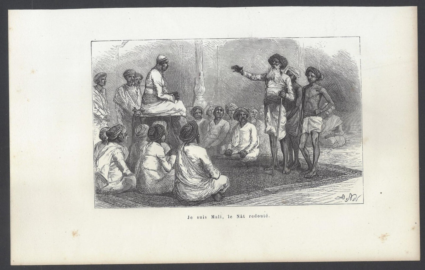 AOP India - THE DREADED MALI 1861 wood block print