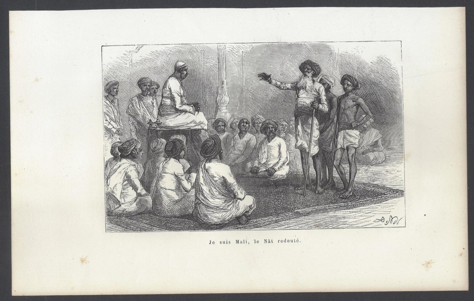 AOP India - THE DREADED MALI 1861 wood block print