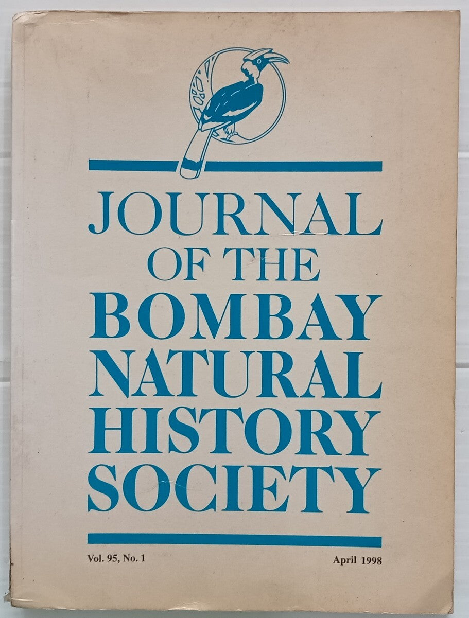 AOP India JOURNAL OF THE BOMBAY NATURAL HISTORY SOCIETY April 1998