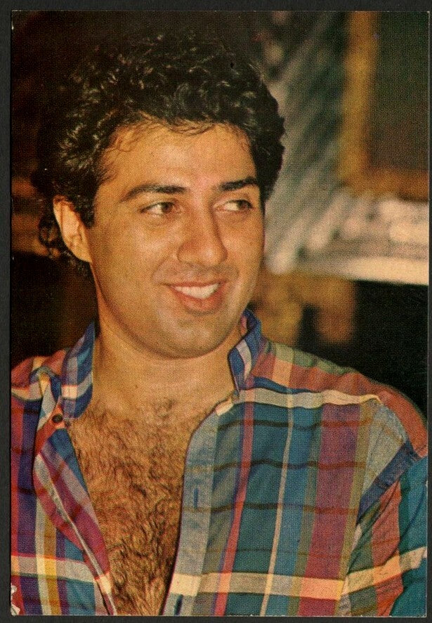AOP India Bollywood vintage postcard SUNNY DEOL