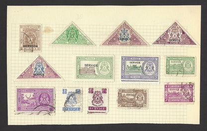 India Bhopal State mint & used collection