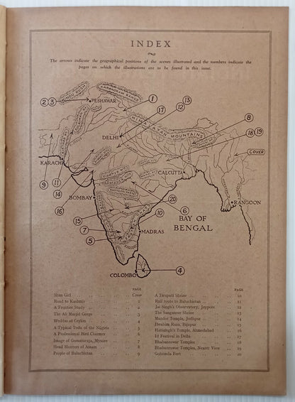 INDIAN PICTORAL EDUCATION 1929.30 Vol.1 No.5 Tribals, Shan Girl, Burma, GM