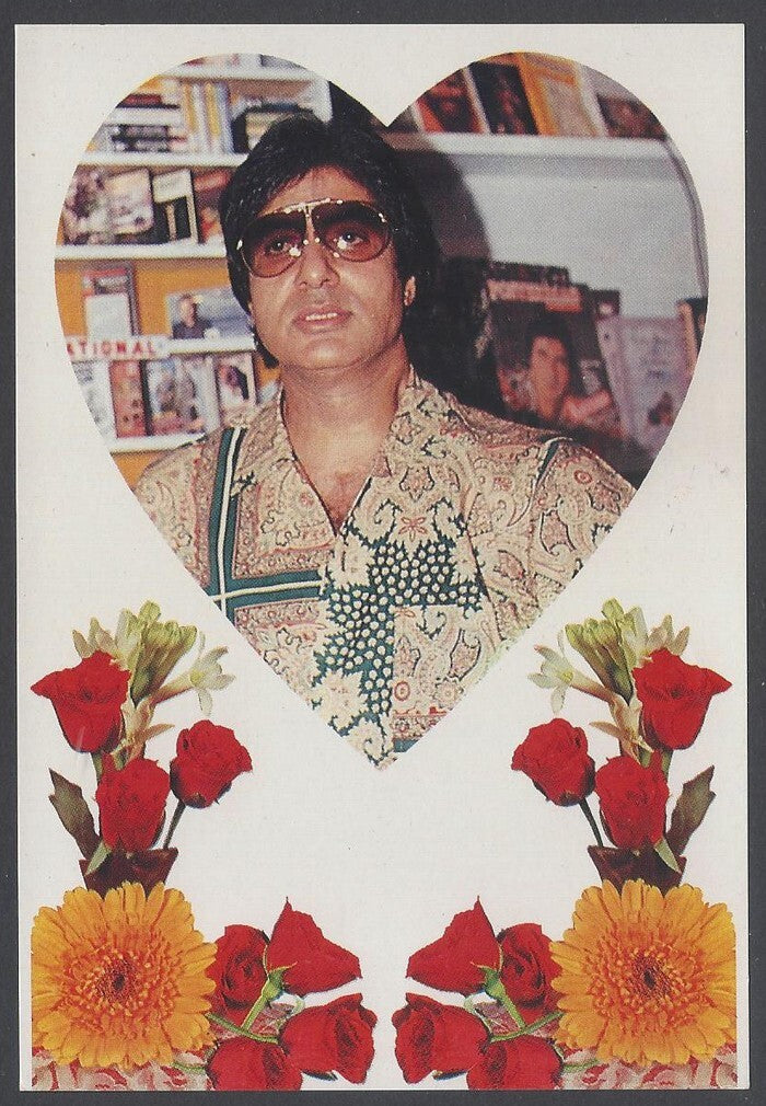 AOP India vintage Bollywood  postcard AMITABH BACHCHAN