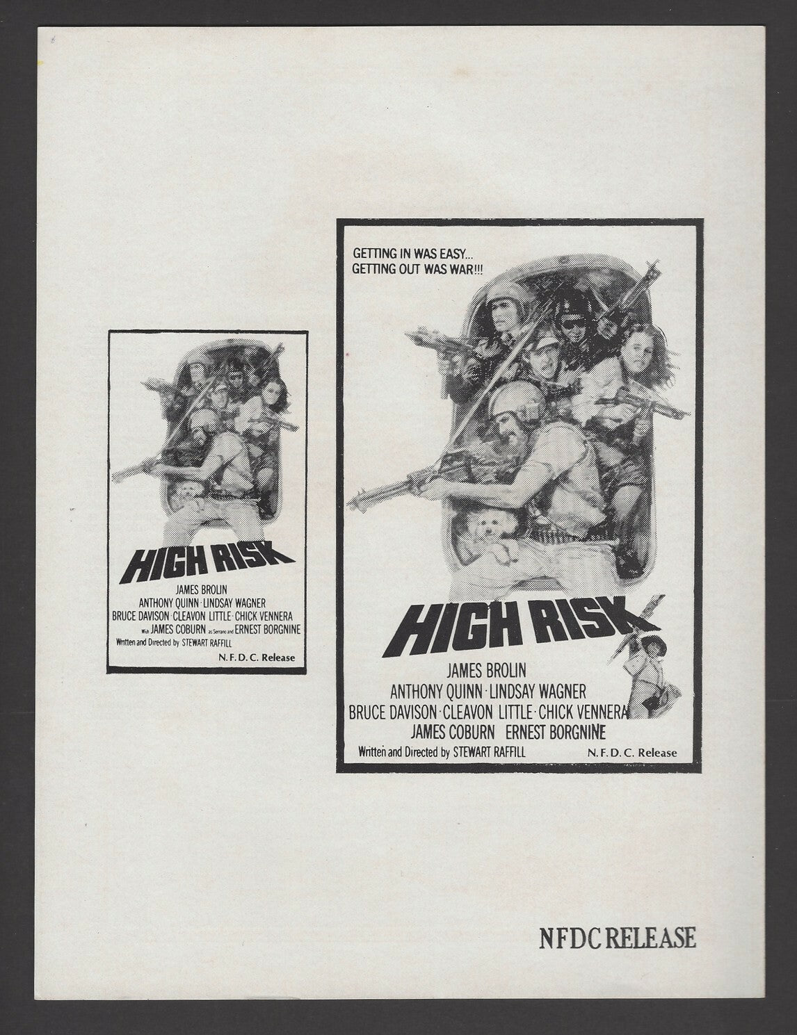 Hollywood Publicity cards for India – Wars movies