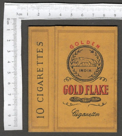 AOP India vintage empty packet Golden Gold Flake Cigarettes 