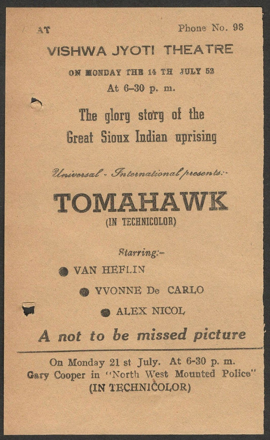 (AOP) TOMAHAWK vintage India herald