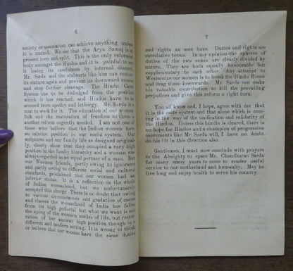 India 1944 Hindu Mahasabha booklet 2nd DICTATOR HYDERABAD etc
