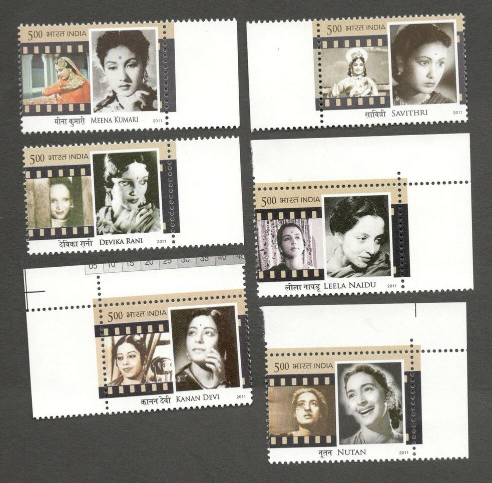 AOP India 2011 Legendary Heroines of India MNH set of 6