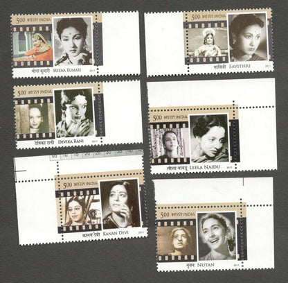 AOP India 2011 Legendary Heroines of India MNH set of 6