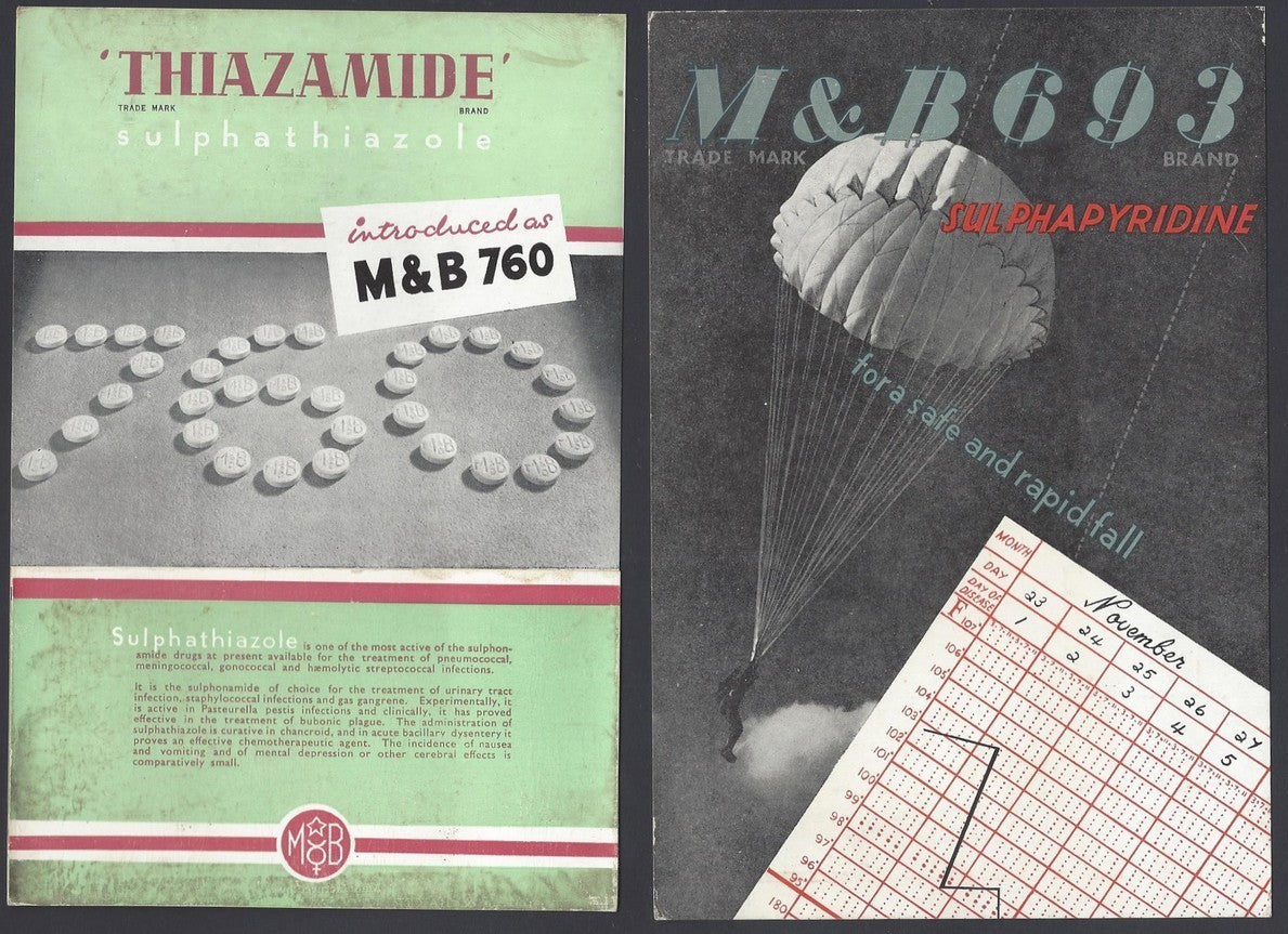 India 1940s to 1950s MAY & BAKER medical advertisement brochures (13) ZAZ