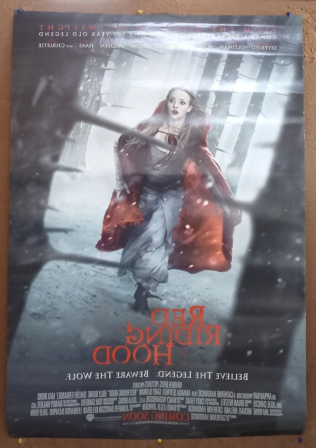 2011 Red Riding Hood 1 sheet India poster (2 sides printed) Amanda Seyfried