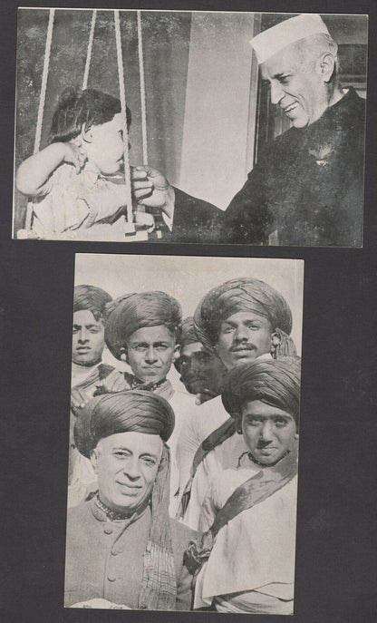 India 1963 Nehru Memorial postcards (6)