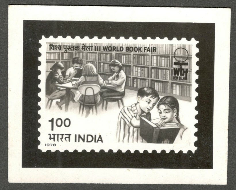 AOP India 1978 3rd World Book Fair photographic proof 