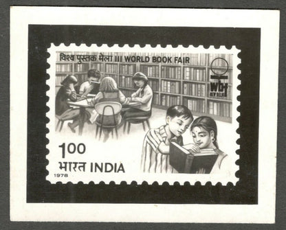 AOP India 1978 3rd World Book Fair photographic proof 