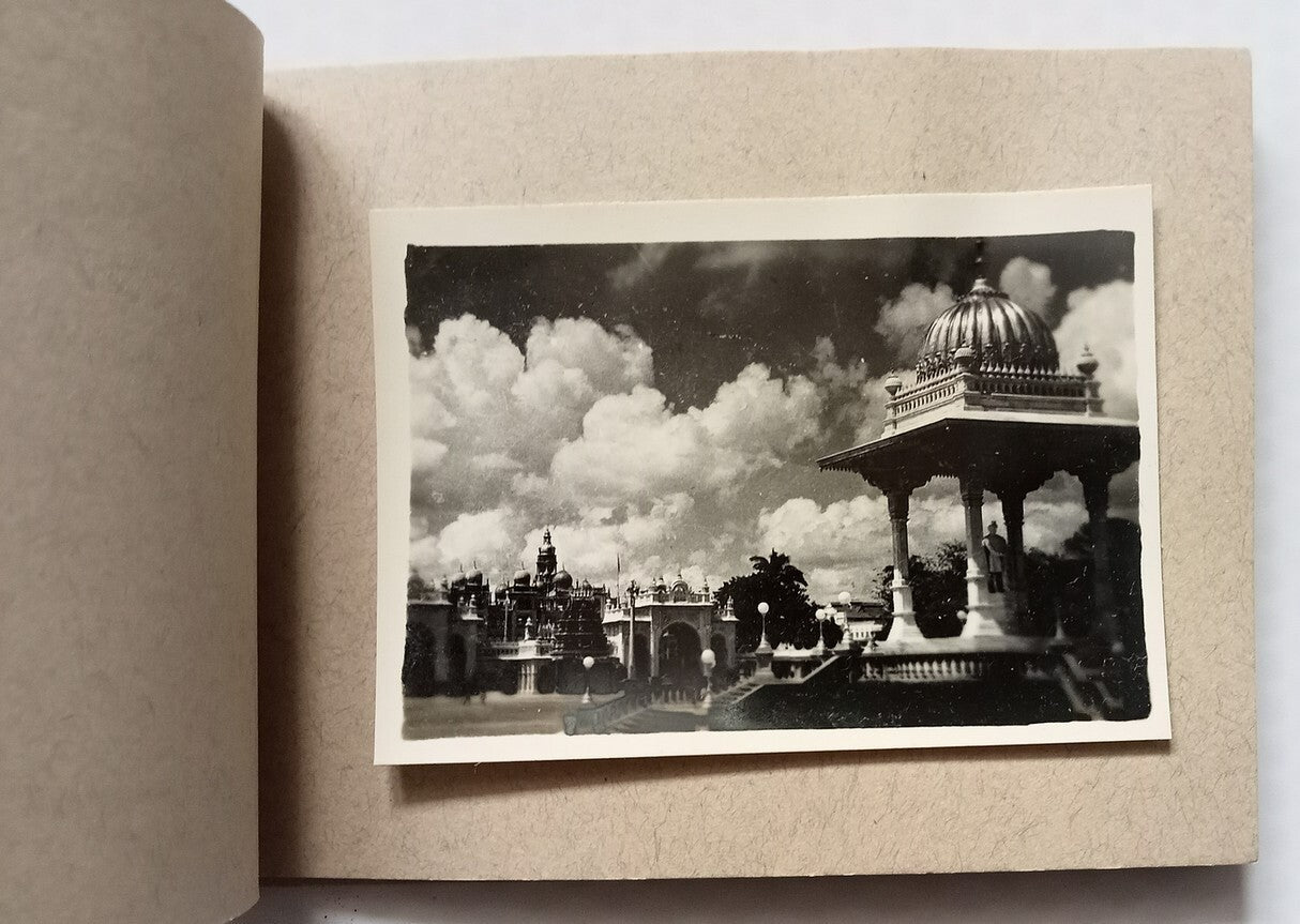 AOP India MYSORE vintage booklet with 9 small photographs