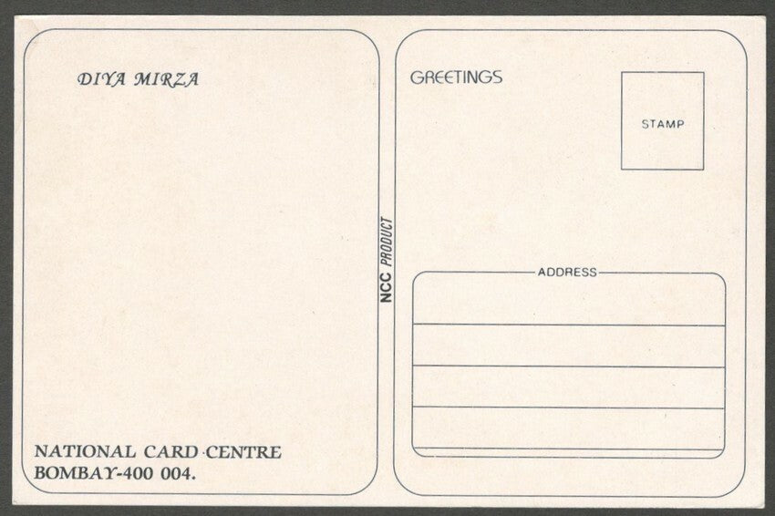 AOP India Bollywood DIYA MIRZA vintage postcard 