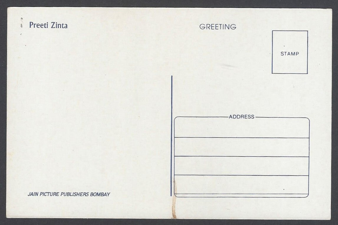 AOP India vintage Bollywood postcard PREITY ZINTA
