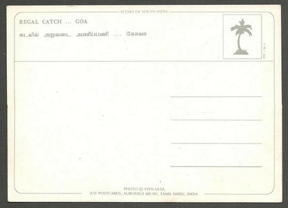 AOP India Goa Fish vintage Auroville postcards (3)