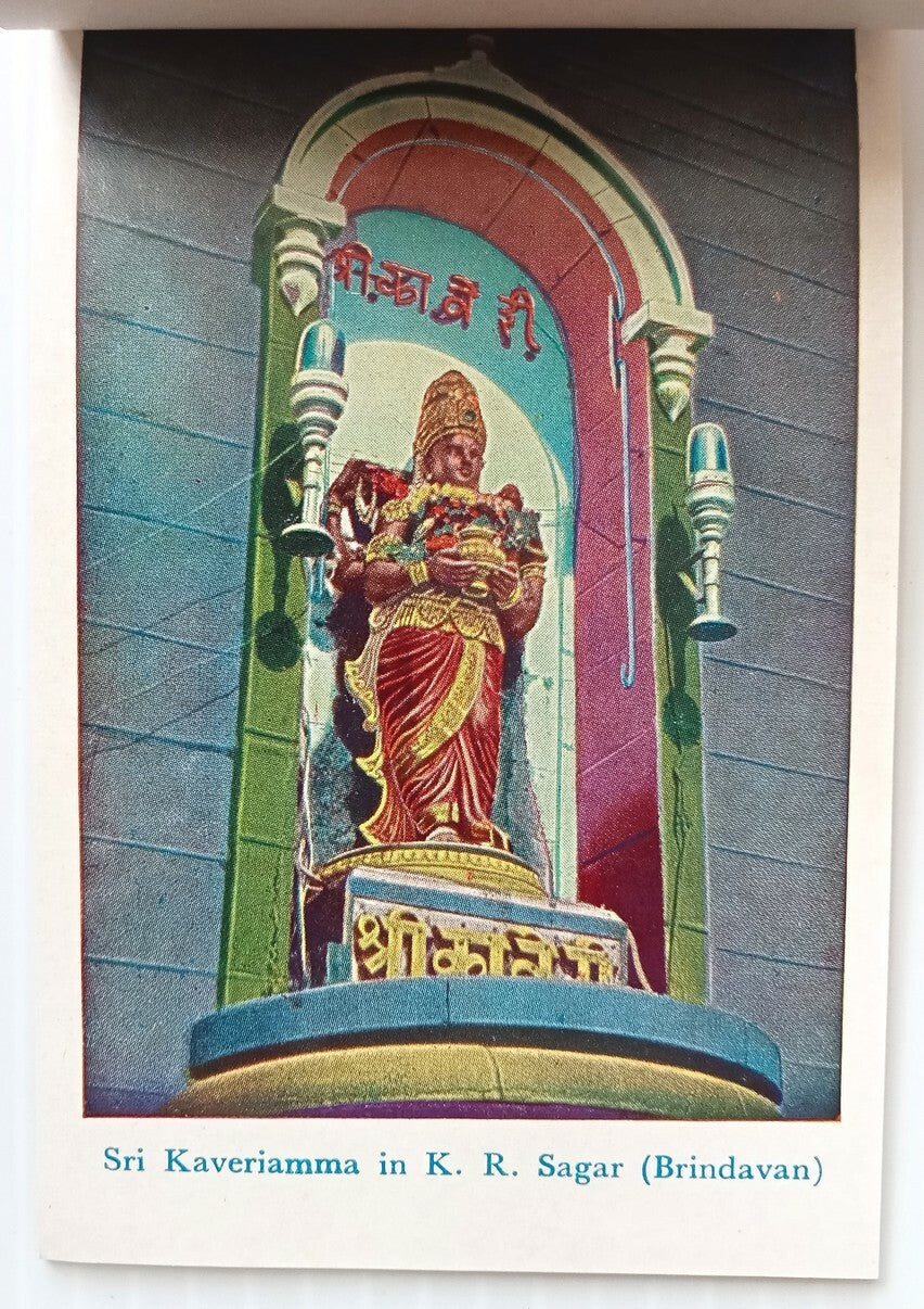 AOP India BRINDAVAN vintage Tourist booklet with 12 views