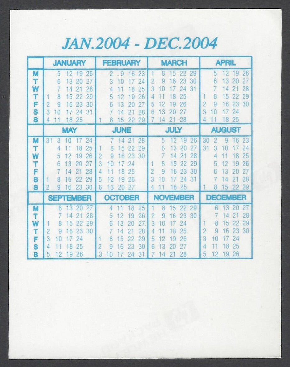 AOP India Bollywood 1996 -2004  Pocket Calender - GOVINDA (7)