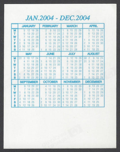 AOP India Bollywood 1996 -2004  Pocket Calender - GOVINDA (7)