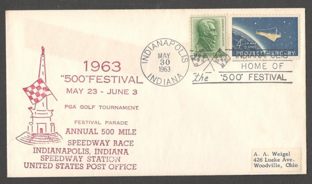 AOP USA 1963 "500" Festival Indianapolis cover