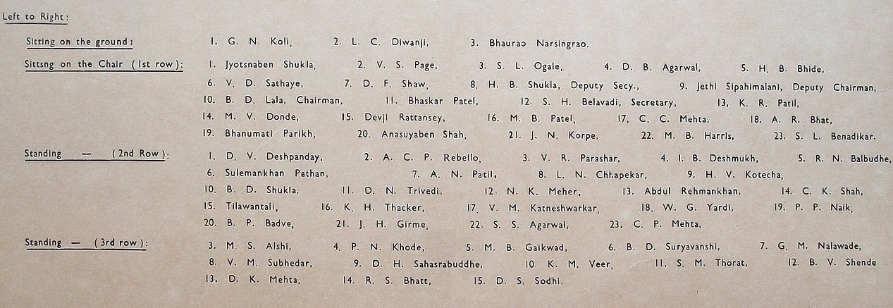 Bombay Legislative Council 1960 Group Photo India 14"x "18 zaz
