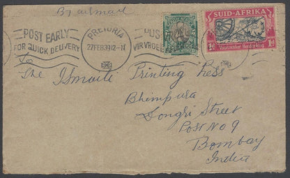 AOP South Africa 1939 cover Pretoria to India