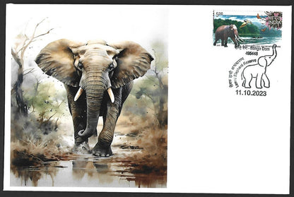 India 2023 LEMRU ELEPHANT RESERVE Special covers (5)