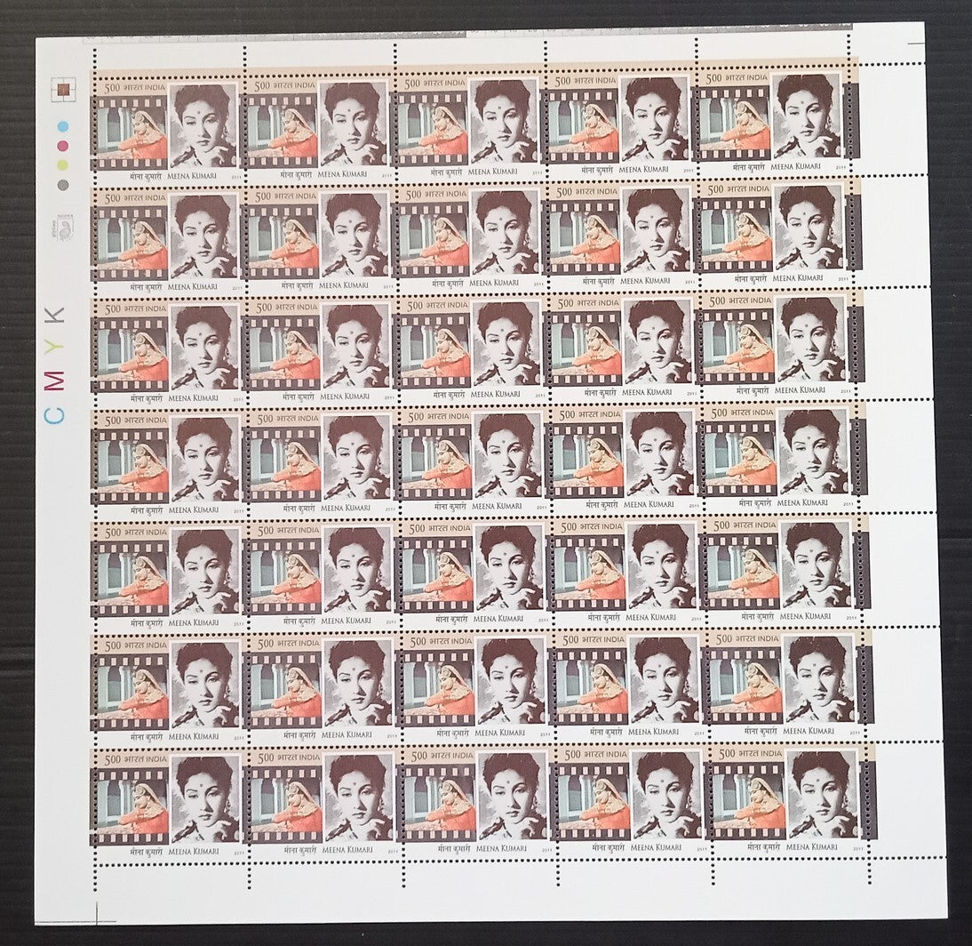 India 2011 Legendary Heroines of India set of 6 sheets of 35 MNH