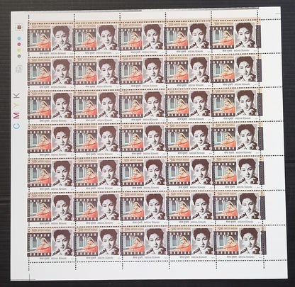India 2011 Legendary Heroines of India set of 6 sheets of 35 MNH