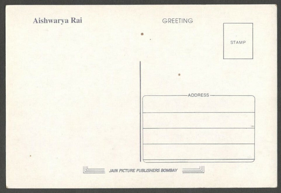 AOP India Bollywood postcard AISHWARYA RAI