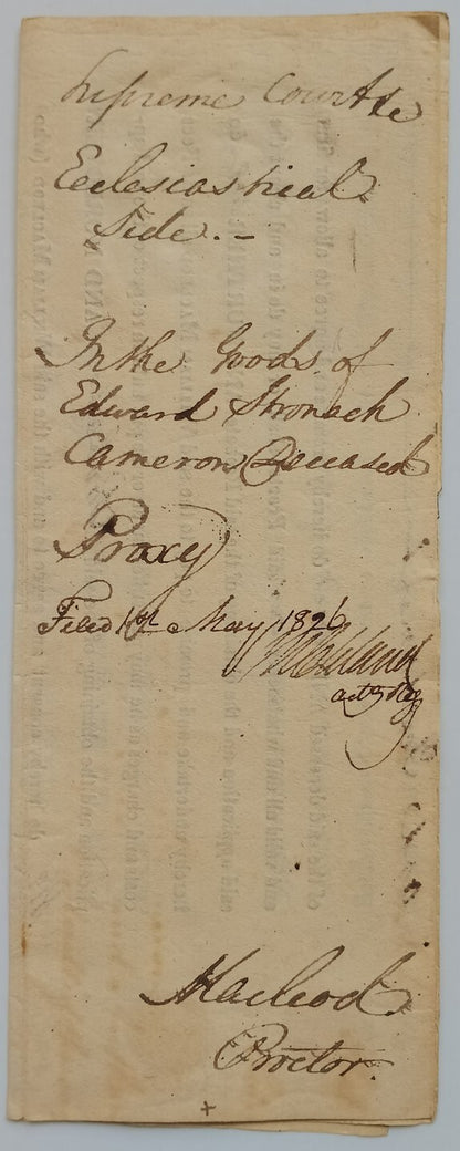 AOP India 1826 Supreme Court, Fort Williams, Calcutta document