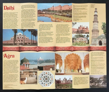 AOP India Delhi Agra Jaipur 1988 Tourism brochure