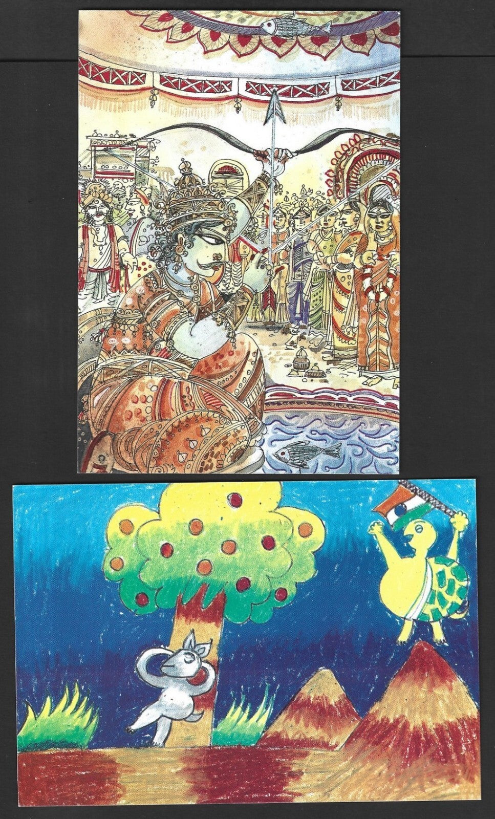 India 2006 Children's Day set of 4 maxi cards in folder