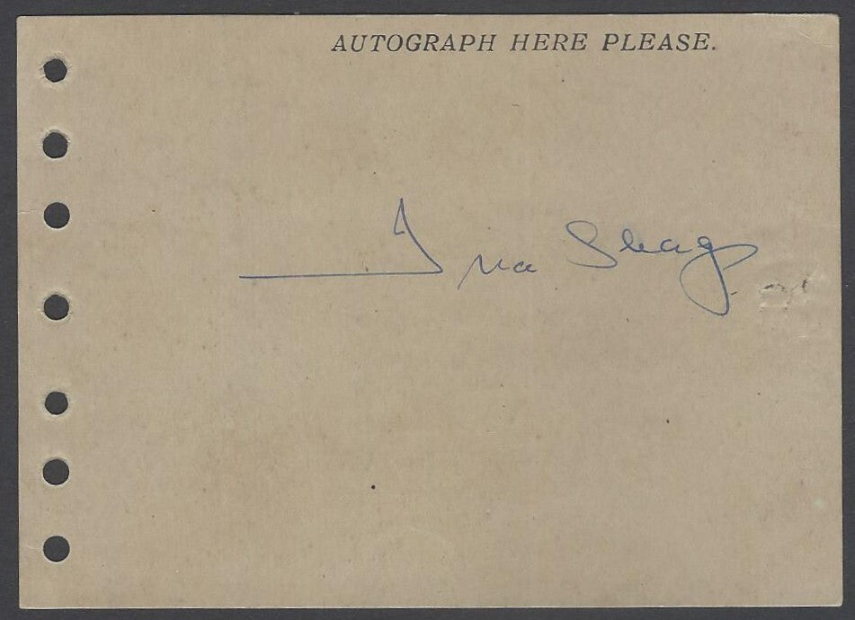 AOP 1966 autograph card signed ISSA SIRAJUDDIN UAR Ambassador to India