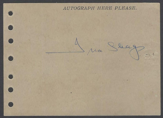 AOP 1966 autograph card signed ISSA SIRAJUDDIN UAR Ambassador to India